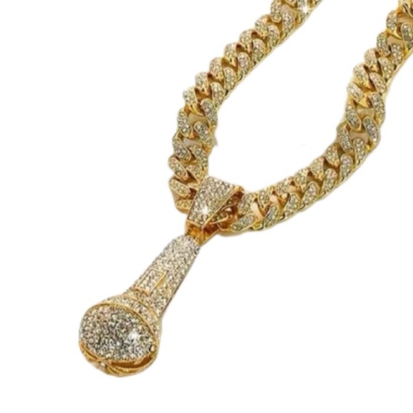 Hip Hop Microphone Necklace - Picture 4 of 10